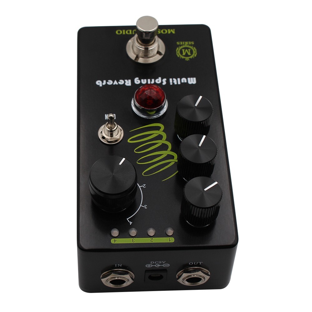 Mosky Professional Multi Spring Reverb Guitar Effects Pedal 4 Modulation modes