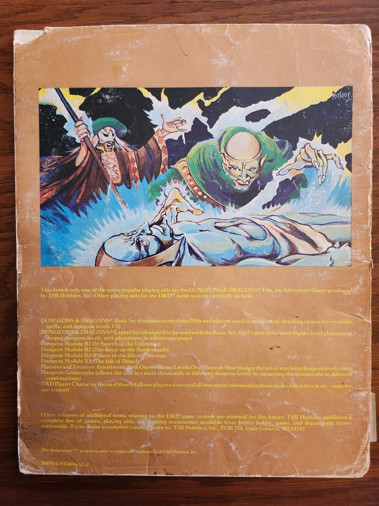 X2 Castle Amber module adventure D&D TSR Basic Dungeons & Dragons BECMI