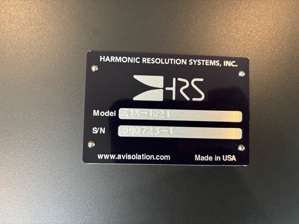 HRS E1X-1921 Audio Isolation Base (Harmonic Resolution Systems) - Black