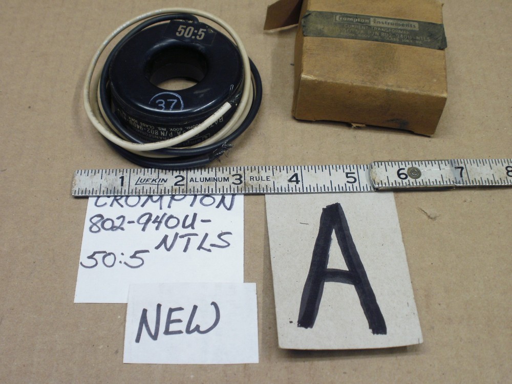 Crompton, Midwest, Westinghouse Current Transformers, New & Used