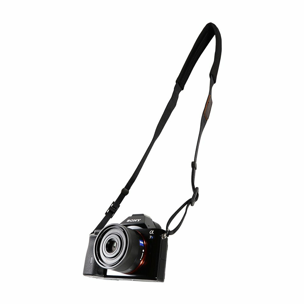 Padded Neck Shoulder Strap with Red Grosgrain Ties