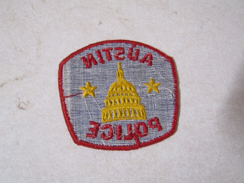 PATCH LAW ENFORCEMENT POLICE AUSTIN TEXAS OLDER
