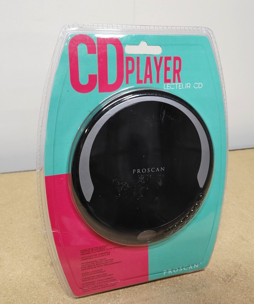 Proscan Personal Compact CD Player PCD300-BLACK NEW..