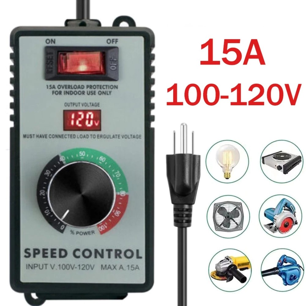 Maintenance Part AC Motor Speed Controller 120V with LED Display for Tools