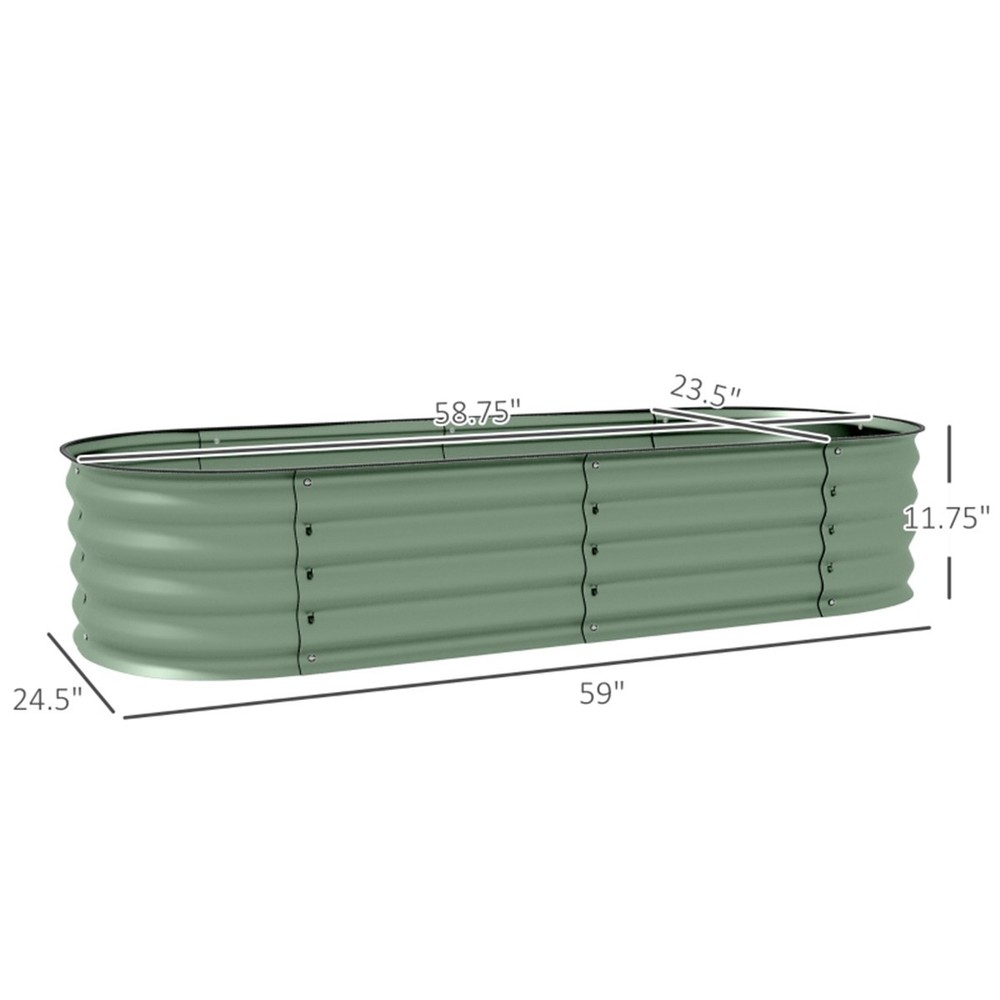 Raised Design Garden Bed Galvanized Planter