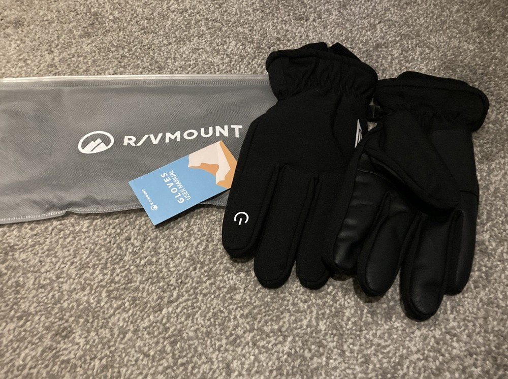 R/VMOUNT Black Gloves  Size X Large