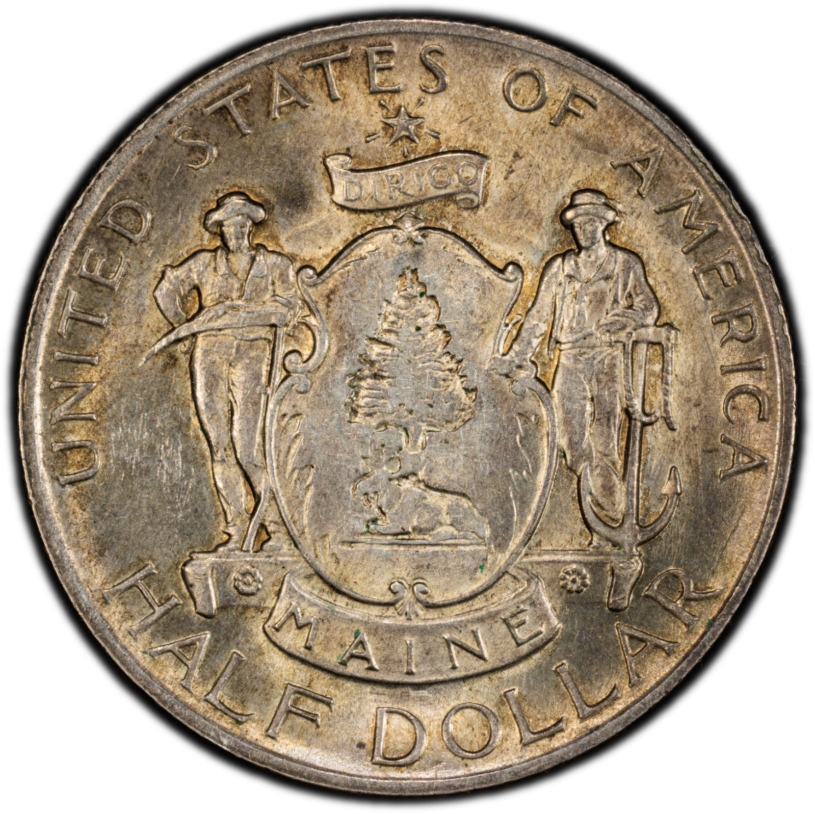 1920 Maine Commemorative Half Dollar PCGS MS63 Toned