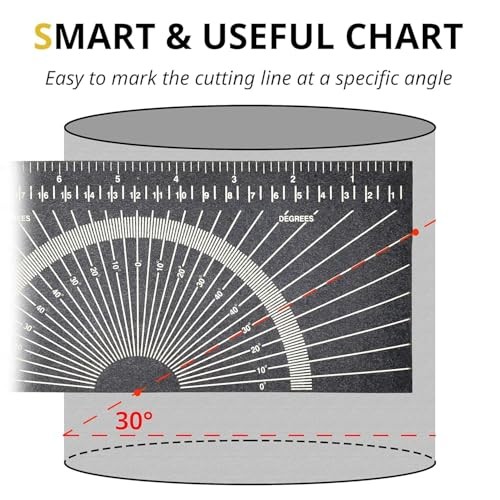 2Pcs Pipe Wrap Around, Pipe Measuring Tool, Flex Angle Measuring and Marking