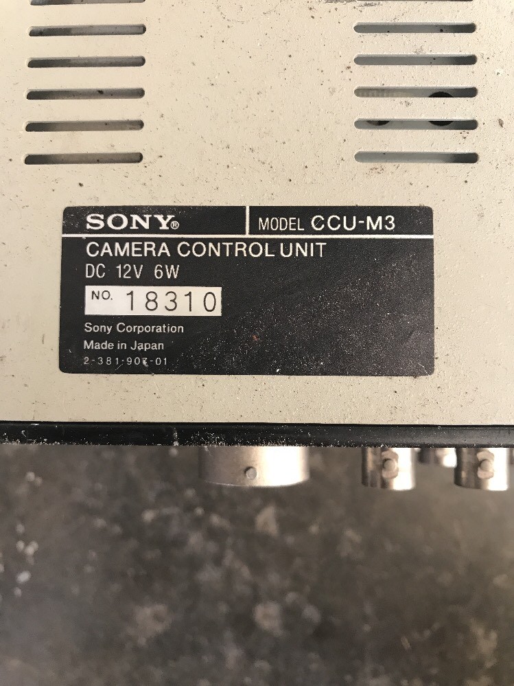 Sony Camera Control Unit Model CCU-M3