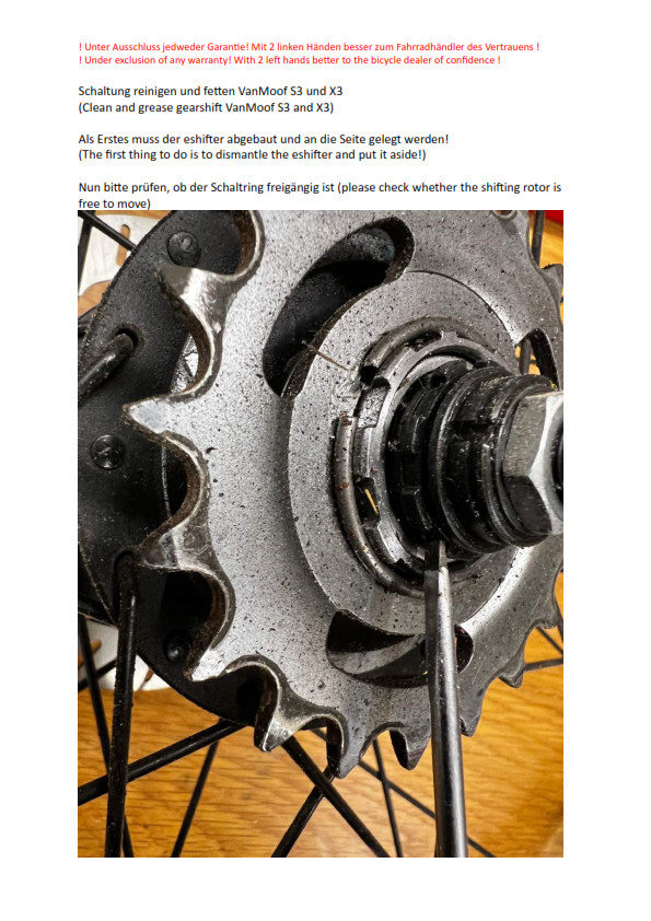 Vanmoof E-Shifter for S3 & X3 (Please Read Description)