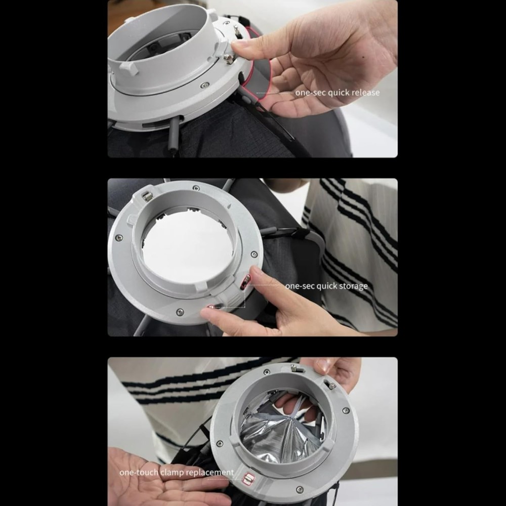 US TRIOPO K3-65 65cm Octagon Umbrella Softbox One-Step Install Light Modifier