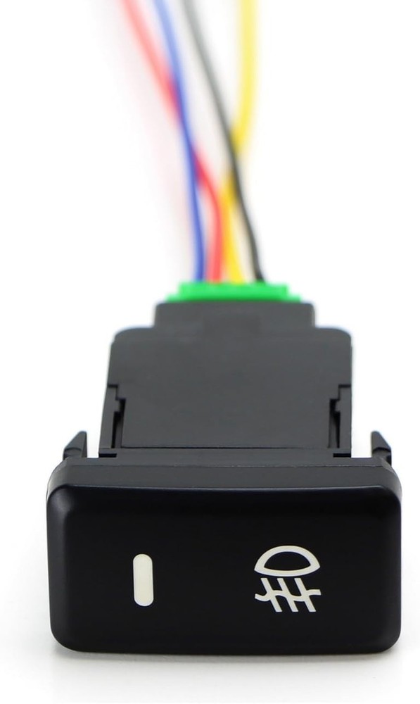 Durable 4-Pole Push Button Switch with LED Indicator for Toyota Upgrades