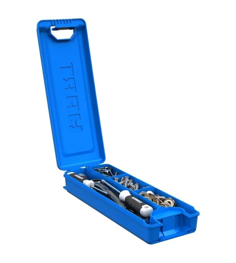 HART Stack Tool Box w/Blue Organizer & Dividers, Fits Modular Storage​