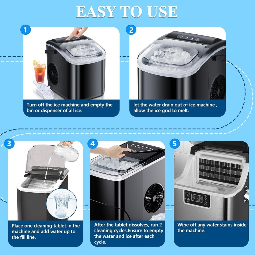 All-in-One Ice Maker Cleaning Tablets, 36 Pack - Easy, Effective Maintenance