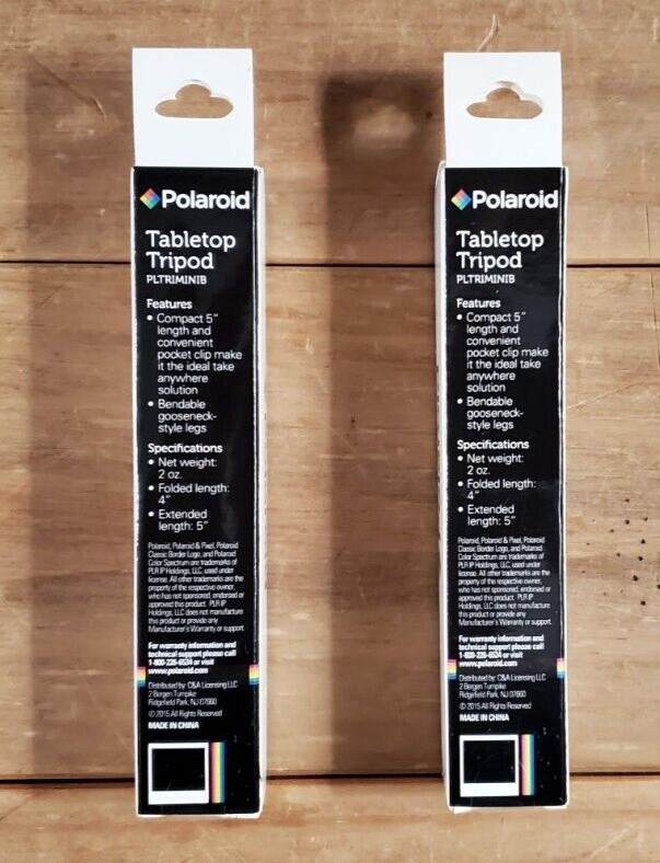 (2) Polaroid Tabletop Tripod For Compact Digital Camera