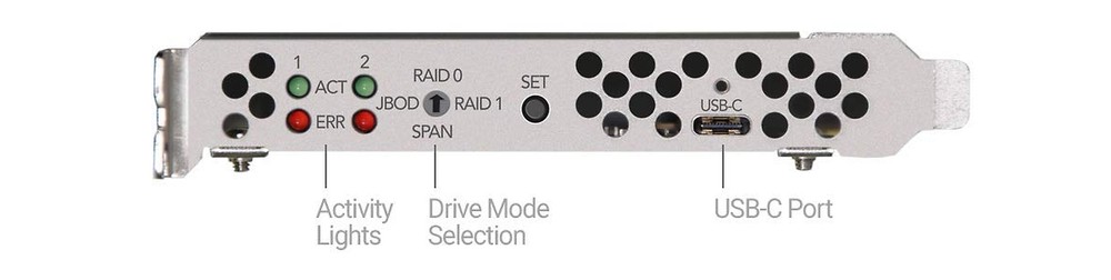 Sonnet Tempo 2.5" SATA SSD RAID PCIe Card (FUS-SSD-2RAID-E)