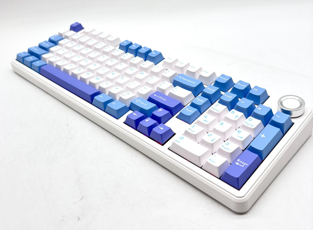 Wireless Mechanical Keyboard AULA F99 Pro Blue White