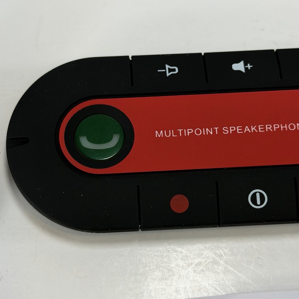 Bluetooth 4.1 Handsfree Car Kit Sun Visor Speakerphone Multipoint Wireless Auto