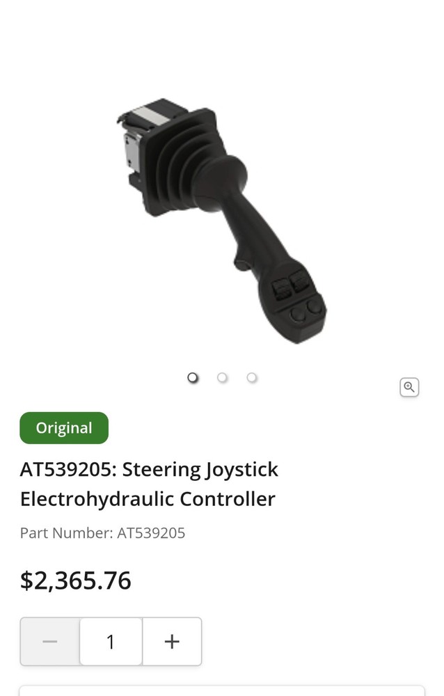 AT539205: Steering Joystick Electrohydraulic Controller