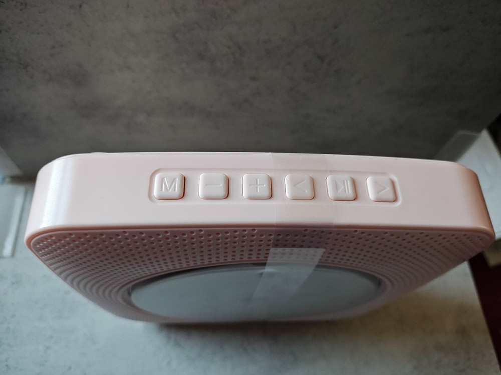 Y-01 CD Player Portable CD Player with Bluetooth 5 Pink