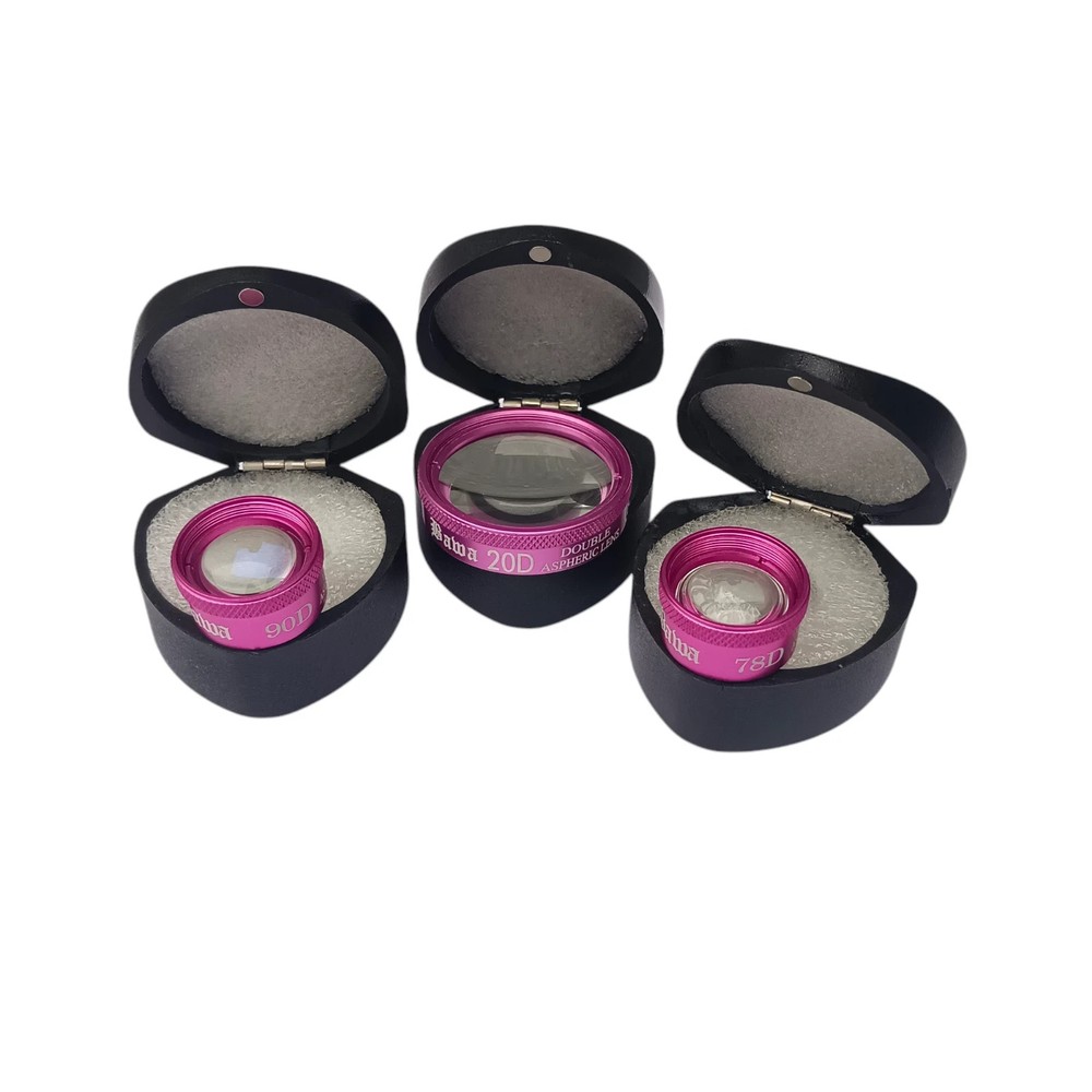 Double Aspheric Lens Pack 20D 78D & 90D Ophthalmology With Unique Case