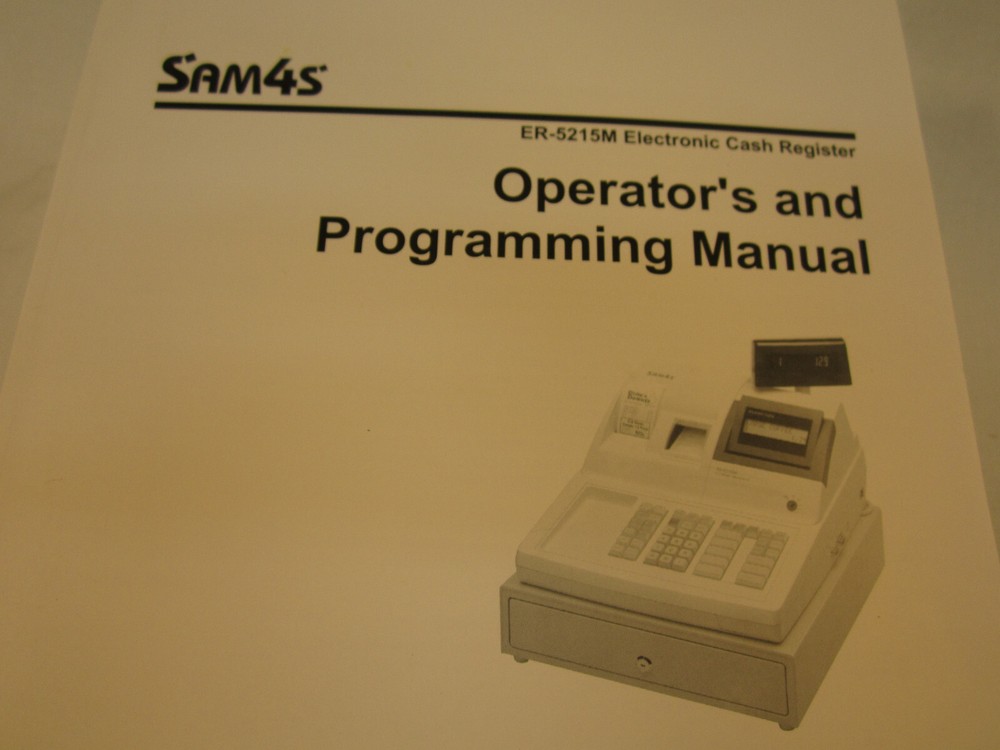 Programming Book for Sam4s Cash RegisterS