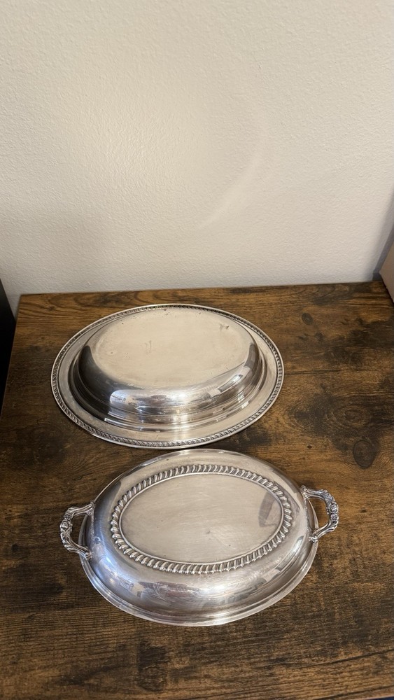 Vintage Silver Plated Serving Dish with Lid