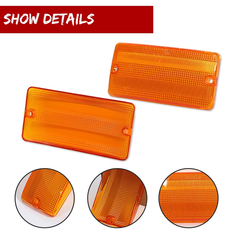 NEW 1970-1977 EARLY FORD BRONCO MARKER, PARKING, AND TAILLIGHT LENS SET.
