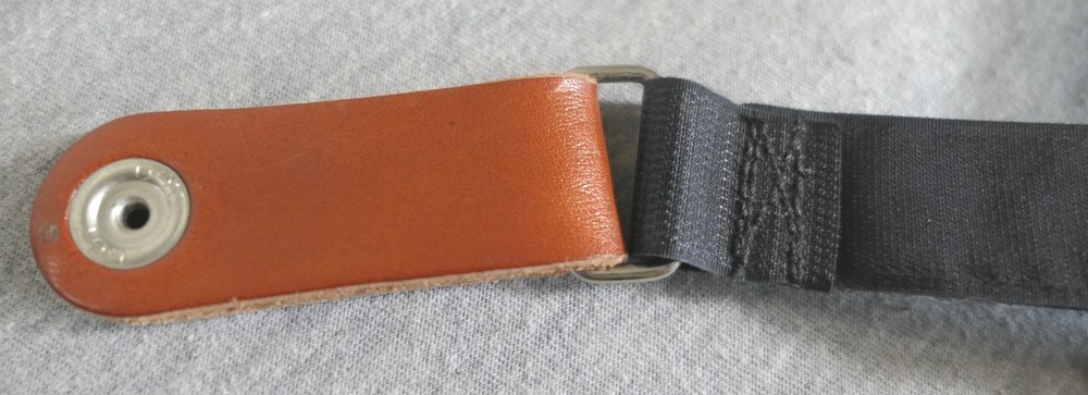 Unbranded Brown Plain Leather Elastic Hook & Loop Leg Thigh Arm Strap Band