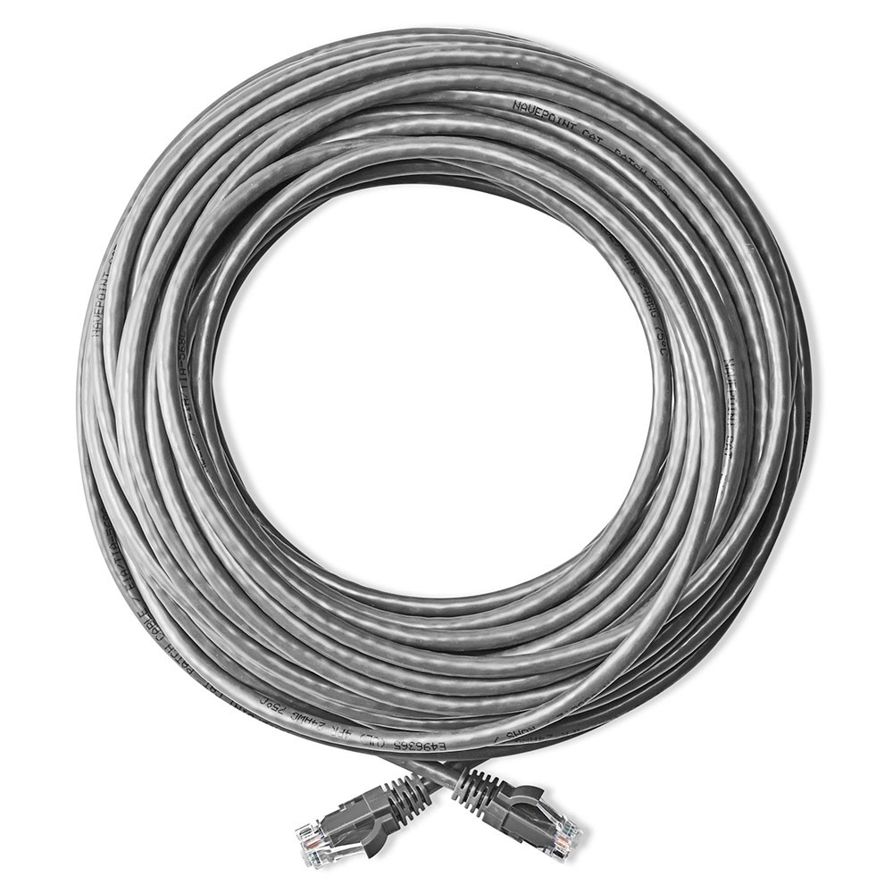 NavePoint Cat6 UTP Ethernet Network Patch Cable UL Listed, 75 FT Gray