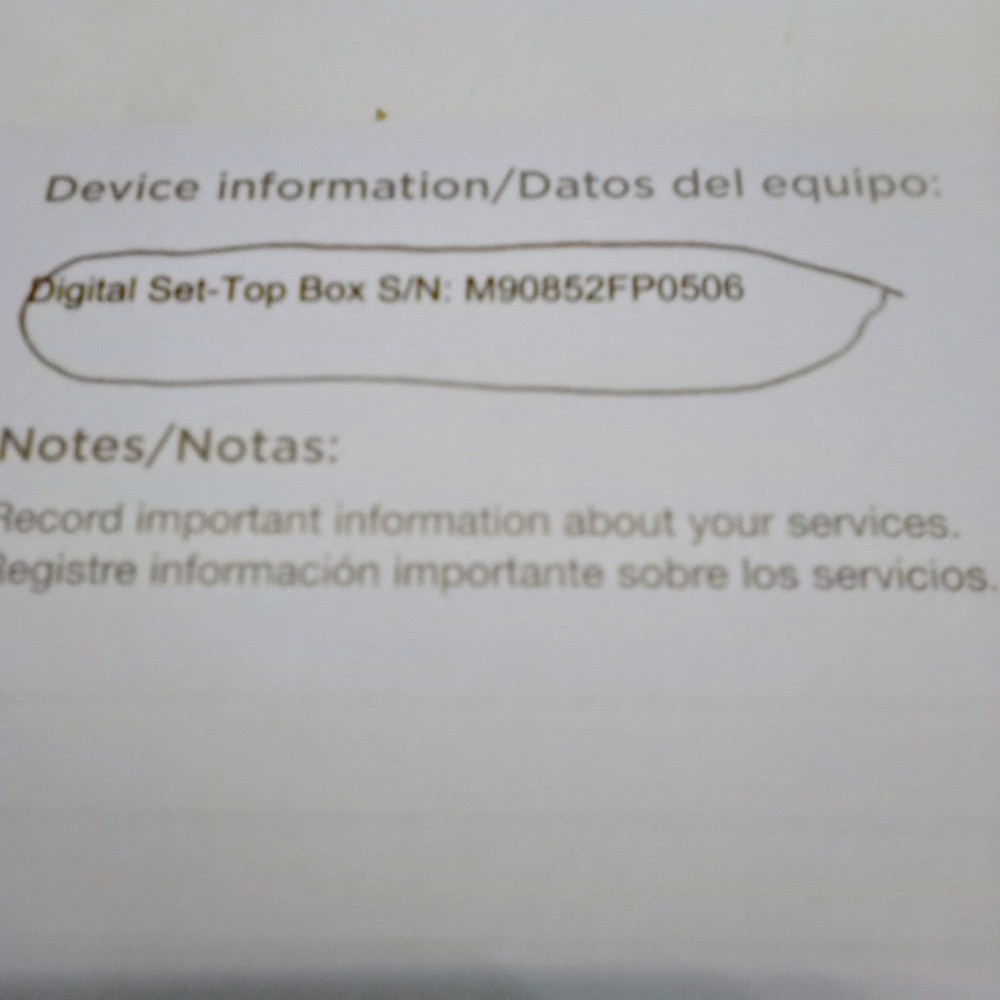 Xfinity Set Top Box Unused