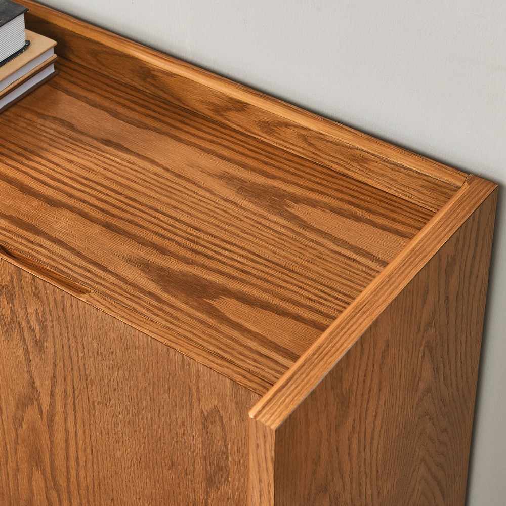 Walnut-colored Sideboard, Buffet Cabinet with Storage, Rustic Storage Cabinet
