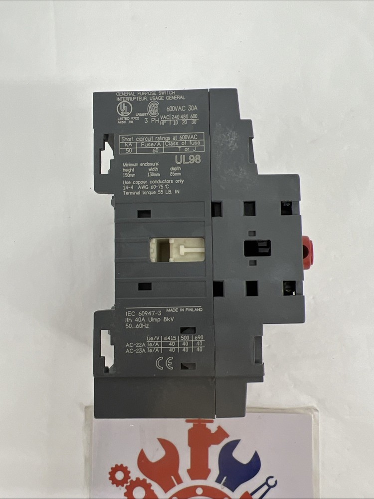 Bussmann CDNF30 General Purpose Disconnect Switch, 30A, 600VAC, 3 Phase