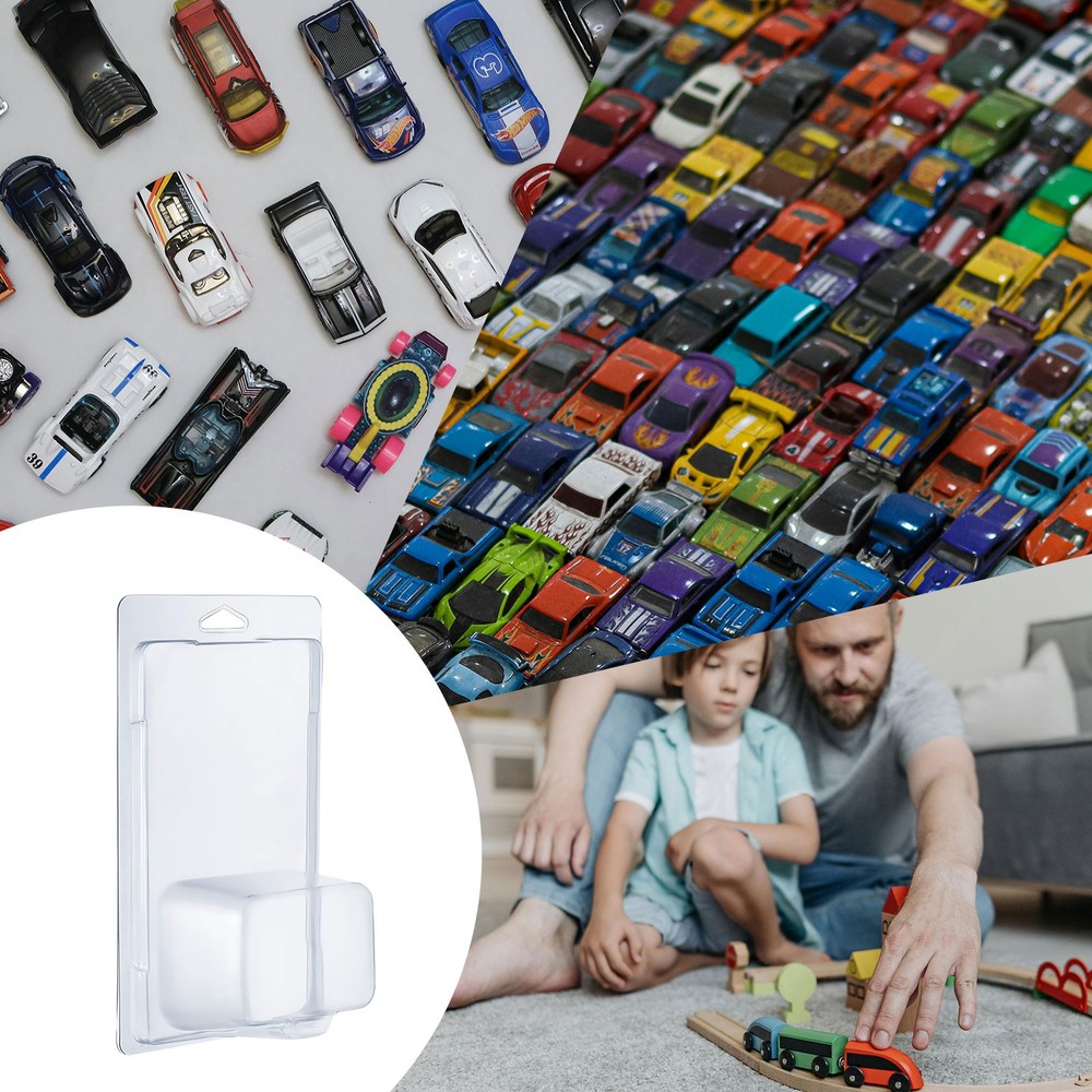 5Pack Clear Protector Case Plastic Display For Hot Wheels & Matchbox Basic Cars