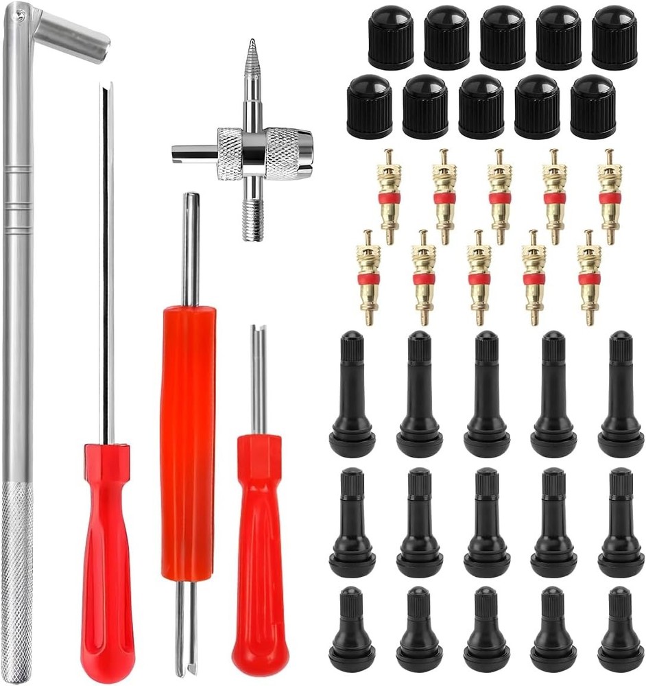 Valve Stem Puller Installer Tool, 5Pcs TR412, TR413, TR414 40 PCS