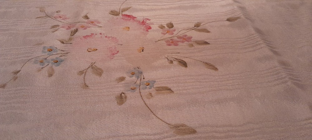 Hand Painted Shantung Double Bedspread