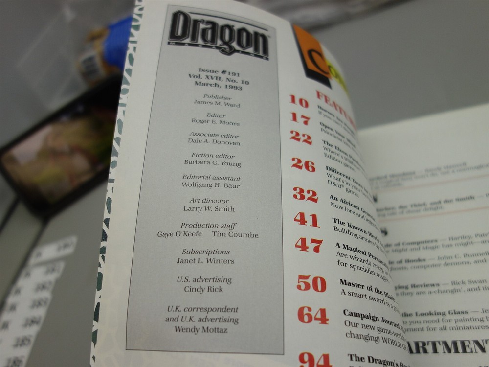 Dragon Magazine: Issue #191 (TSR)
