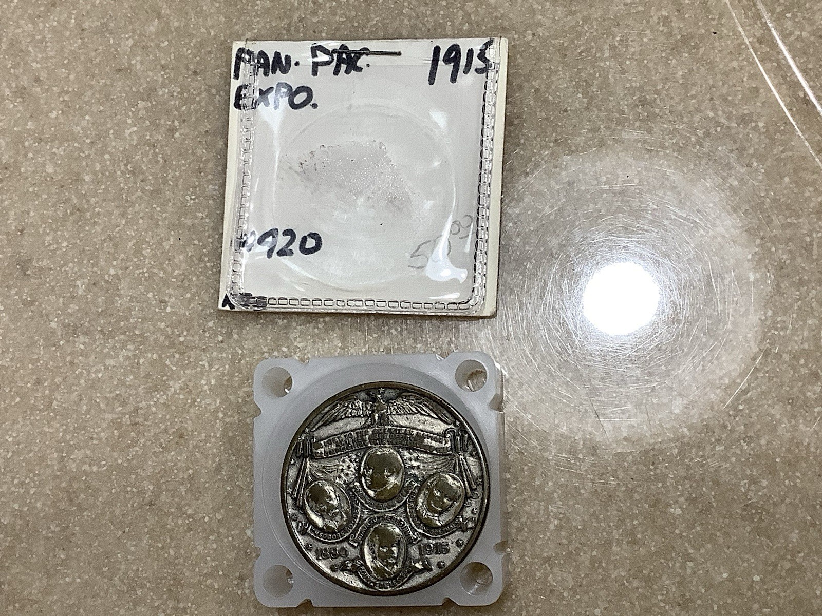 1915 Cal.Four Portraits HK-420 Silver Plate*Retired Dealer*  So Called Dollar