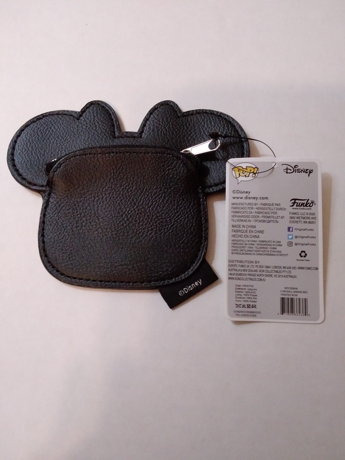 Disney's Minnie Mouse Red Printed Bow Coin Bag Change Purse POP! Funko