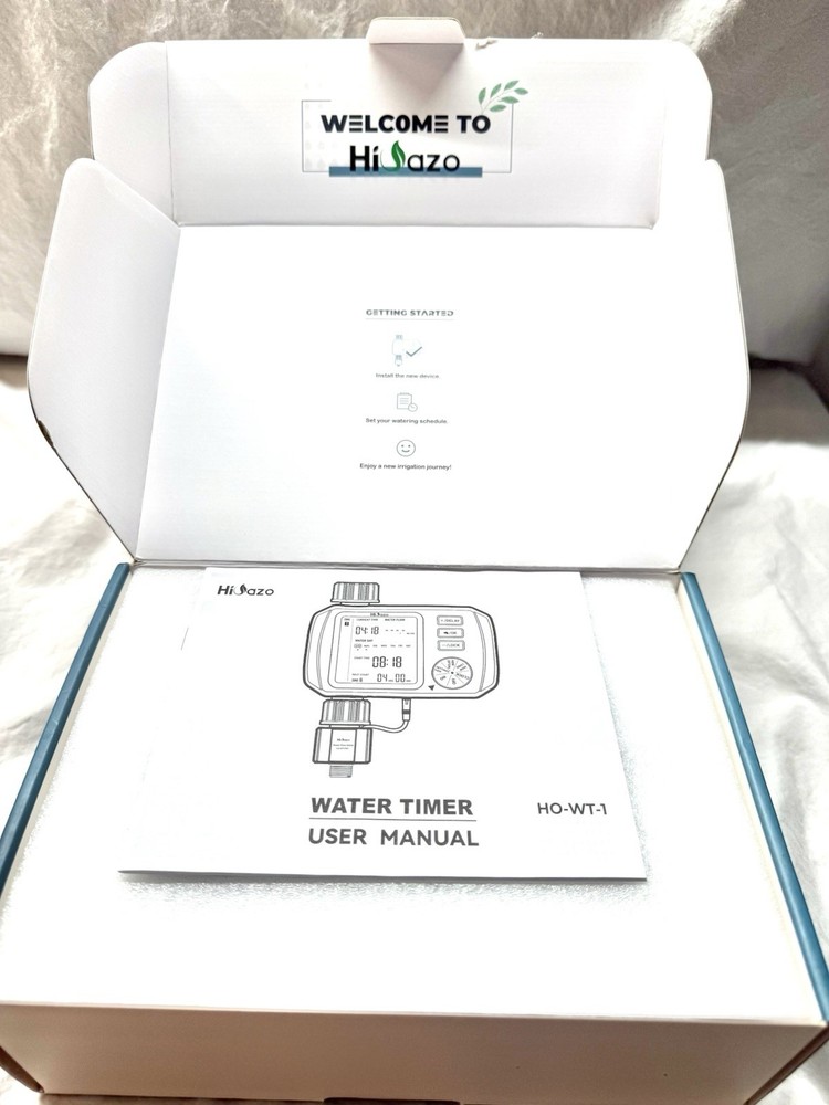 Hioazo Programmable Water Timer With Flow Meter HO-WT-1 Automatic Garden