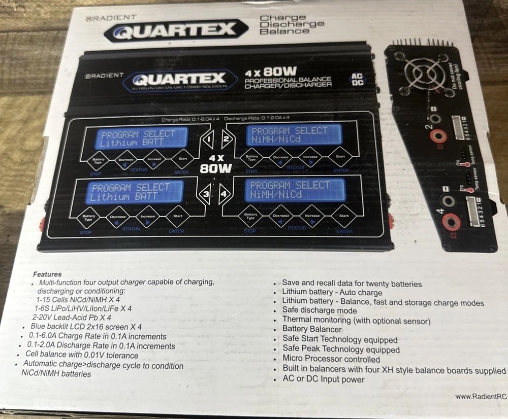 Radient RC Quartex Four Output Multi Charger