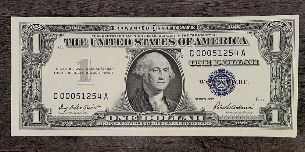 1957 SILVER CERTIFICATES UNCIRCULATED 23 CONSECUTIVE NOTES -