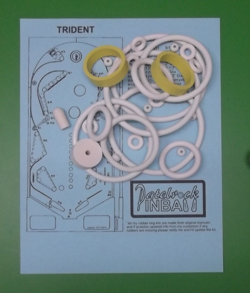 1979 Stern Trident Pinball Machine Rubber Ring Kit
