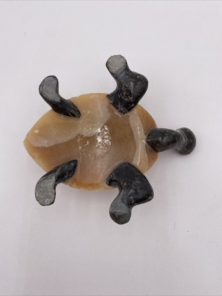 Hand Carved Marble Stone Sea Turtle.