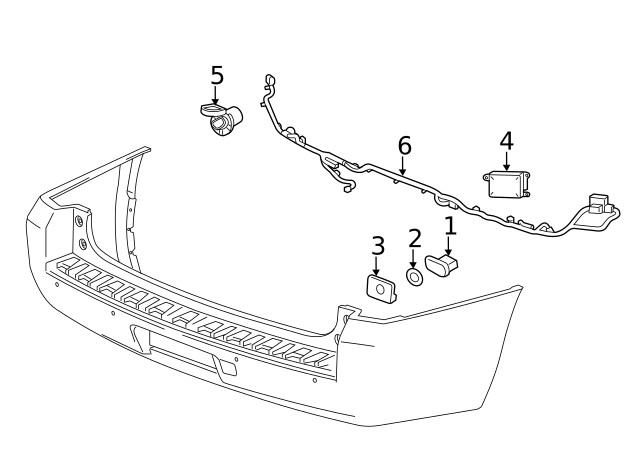 Genuine GM Passenger Side Obstacle Detection Control Module 84182643