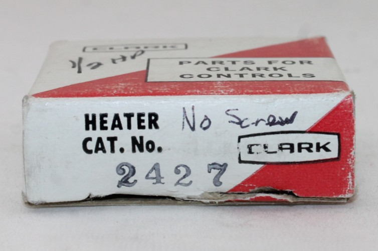 NIB Clark 2427 Heater Element (No Screw)