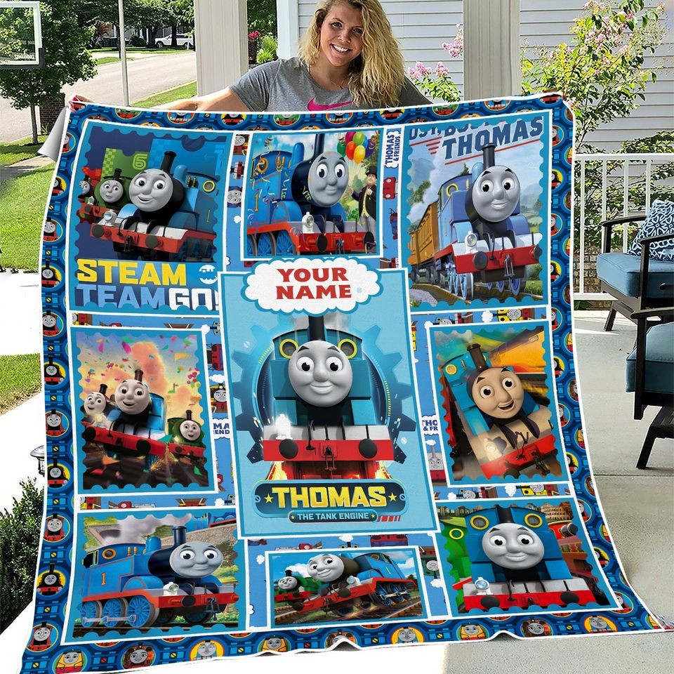 Personalized Thomas The Train Blanket