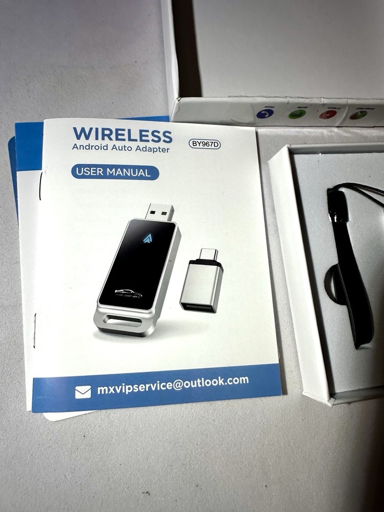 Android Auto Wireless Adapter, Convert Factory Wired to Wireless, Plug and Play