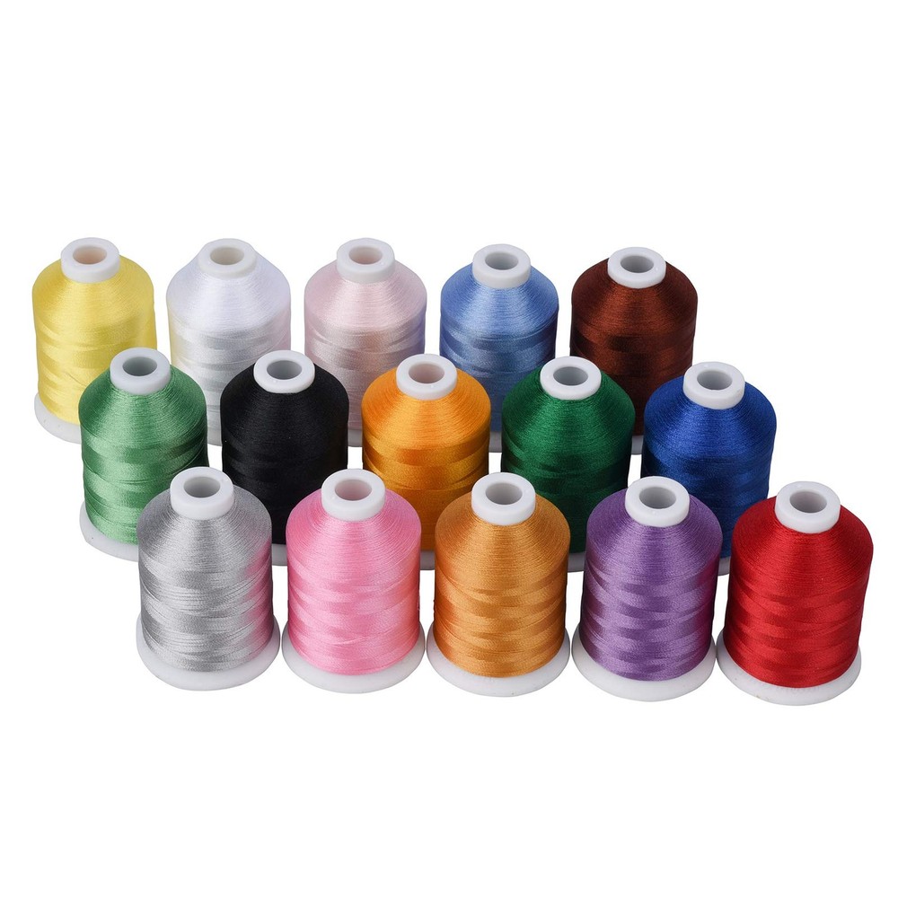 Machine Embroidery Thread with Storage Box 1000M (1100Y) Polyester 20 Options...