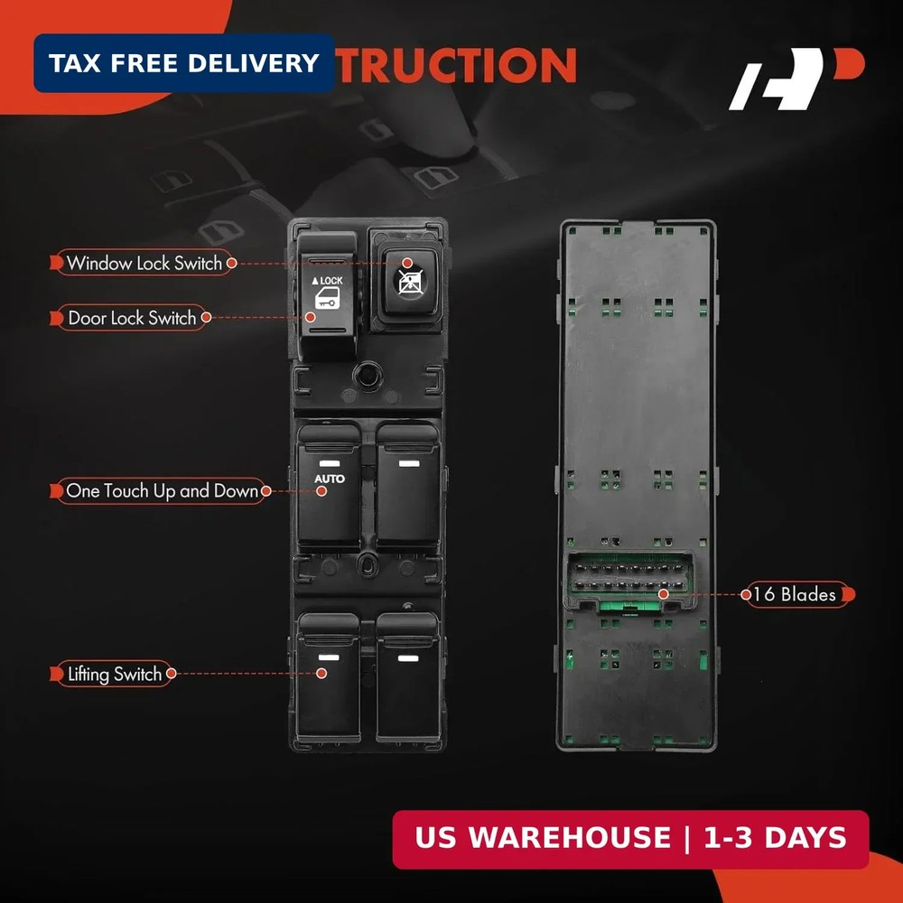 A-Premium Master Power Window Switch Compatible with Kia Sorento 2011 2012 2013